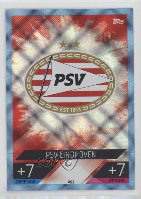 2022 Topps Match Attax UEFA Club Competitions Team Badge Crystal PSV Eindhoven