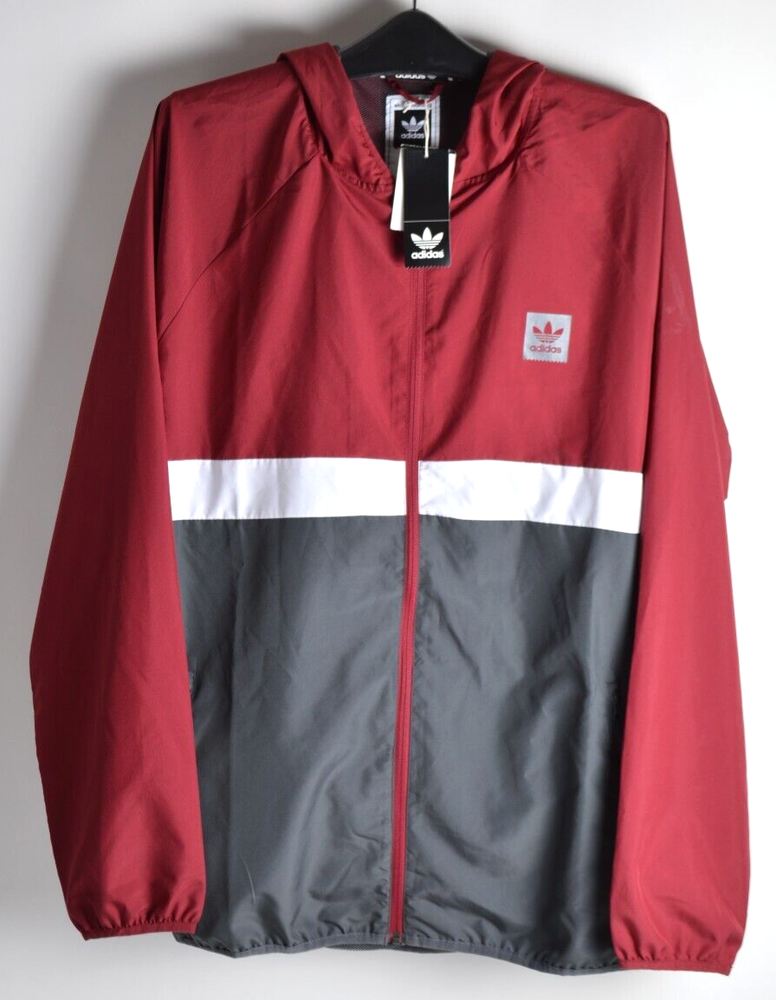 NWT Adidas Blackbird Packable Wind Jacket Men's XL Red Polyester $65