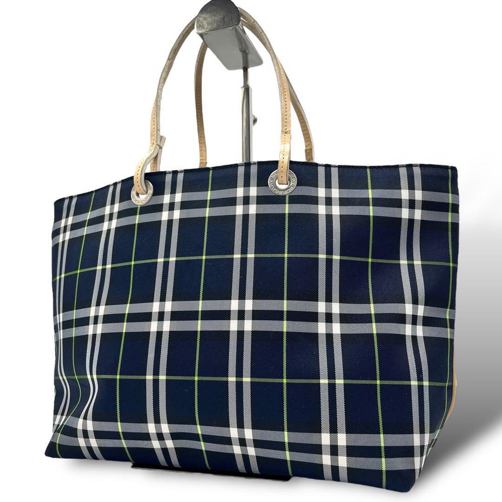 1031 Burberry Tote Bag Nova Check A4 Navy