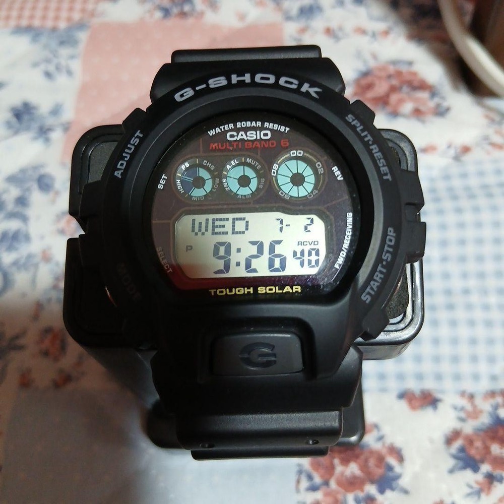 Casio G-Shock Tough Solar Digital Black Watch with Multi Band - Pre-Owned