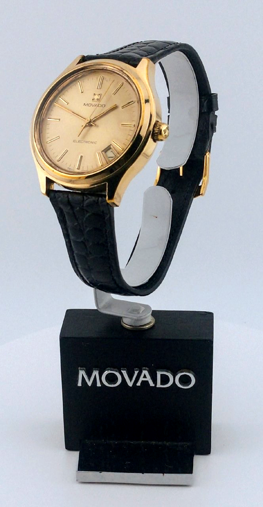 Vintage Movado Zenith Gold Electroplated Electronic Tuning Fork Watch