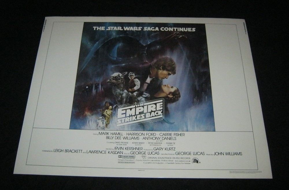 Star Wars Empire Strikes Back 1/2 Sheet 22x28 Rolled International Style Poster