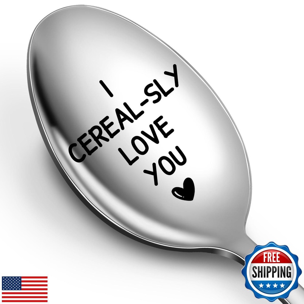 Cerealsly Love You Spoon Gift for Him Boyfriend Husband Valentine
