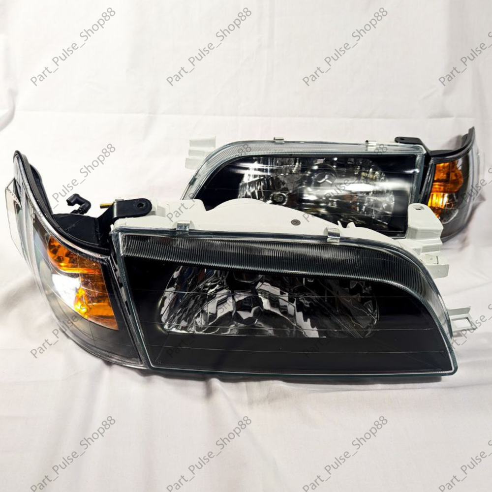 Toyota Corolla Front Black Head Lights Corner Lamp AE100 AE101 E100 SEG