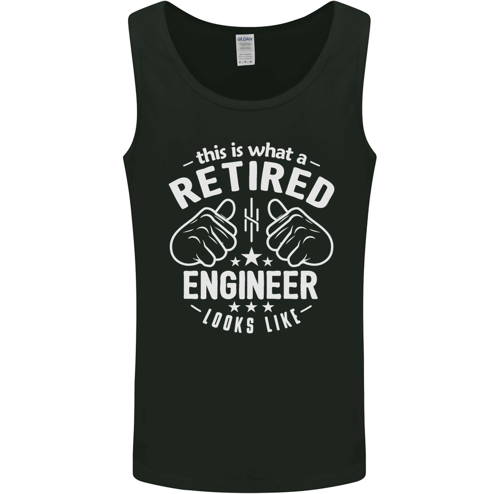 Retired Engineer Graphic Vest Tank Top for Men  