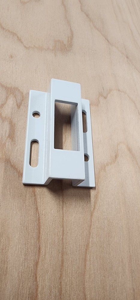 Vinyl Patio Door Lock Keeper WHITE. See notes for Description of Keeper