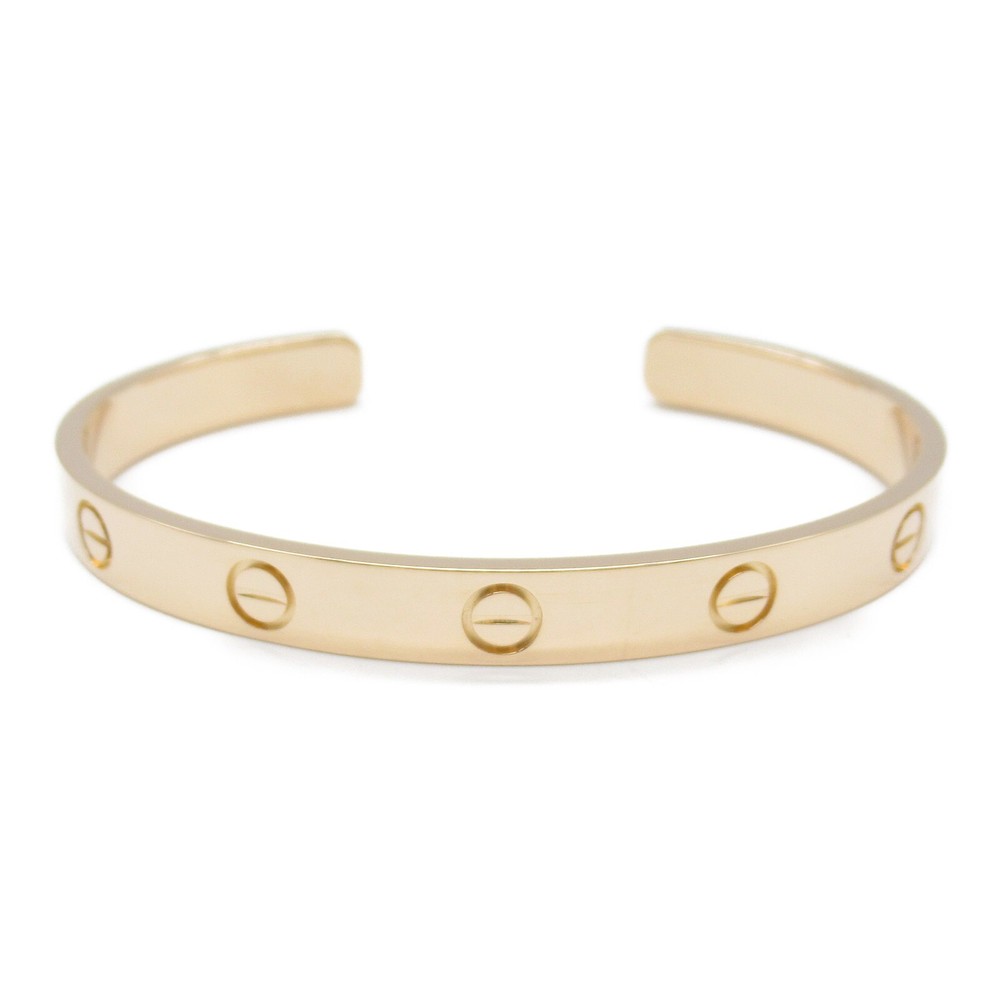 Cartier Love Open Bracelet 18K Rose Gold Unisex Size 17 Pre-Owned
