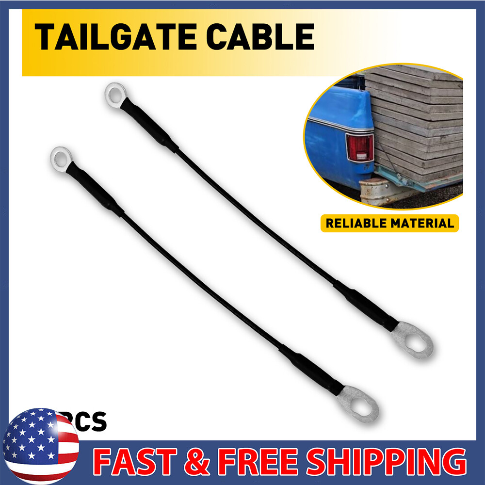Tailgate Cable Set Pair Hardware with for 1994-2004 Chevy S10 GMC S15 Sonoma