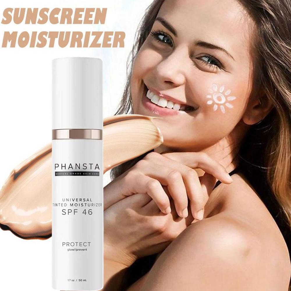 50ml DRMTLGY  Tinted Moisturizer SPF46 Universal All-In1 Face Sunscreen Rest🥇