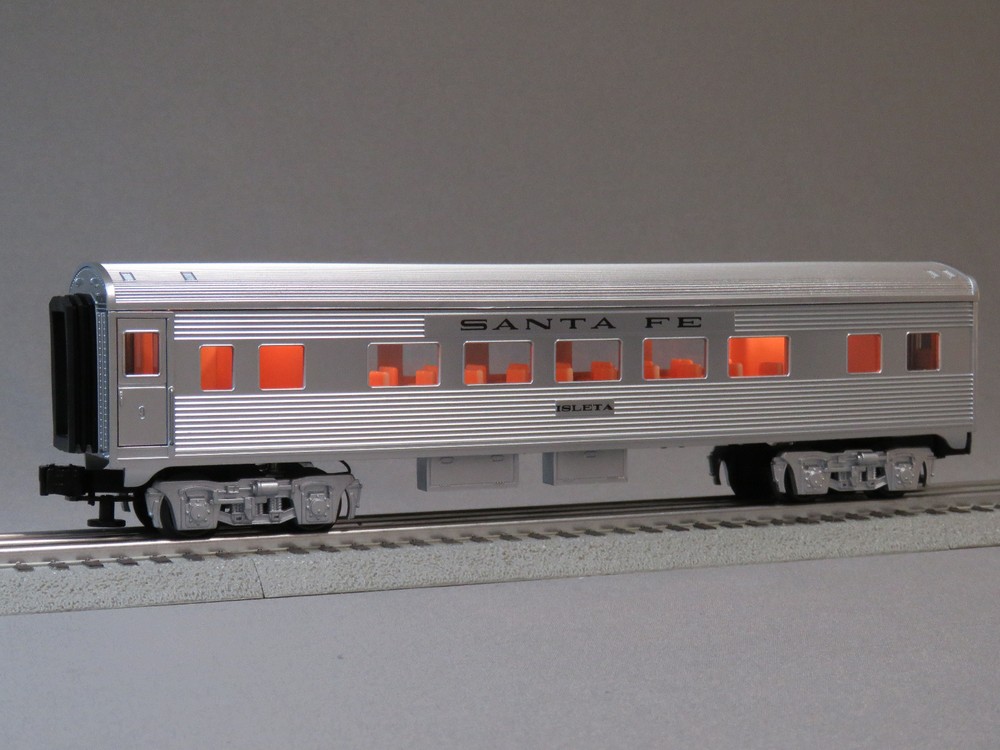 LIONEL SANTA FE PASSENGER CAR O GAUGE 6-84719-ISLETA train 2323110-ISLETA NEW