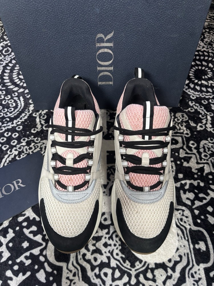 Dior B22 Sneakers in White and Pink