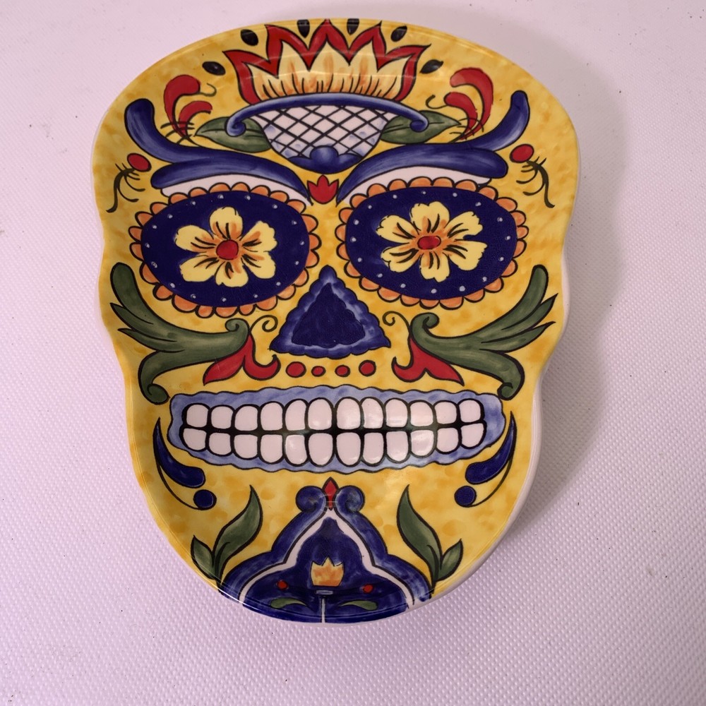 Maxcera Sugar Skull Plate EUC