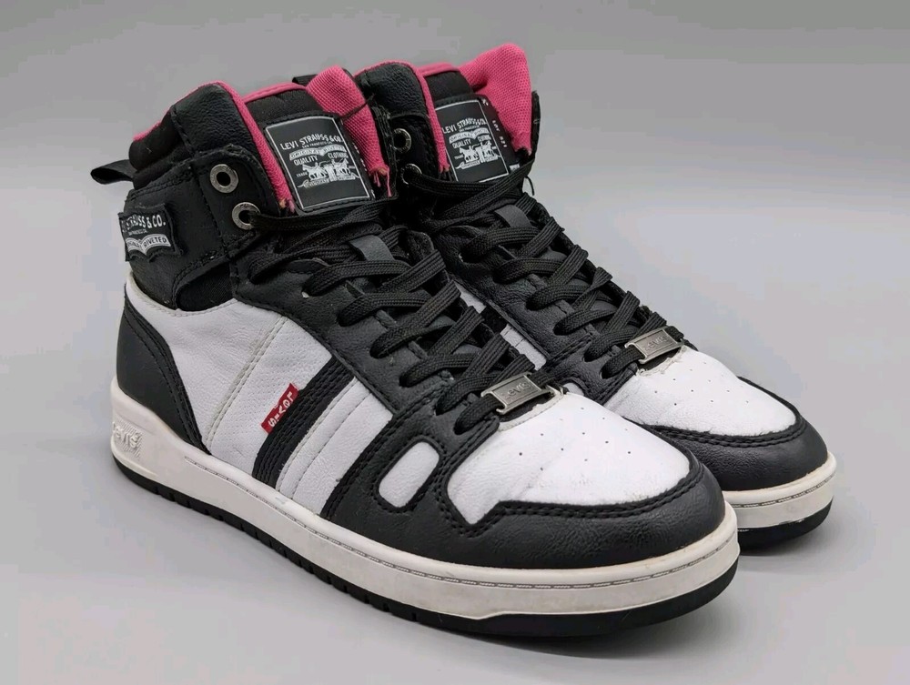 Levi's Womens 521 BB Hi UL Casual Synthetic Leather Vegan Hightop Sneaker Size 7