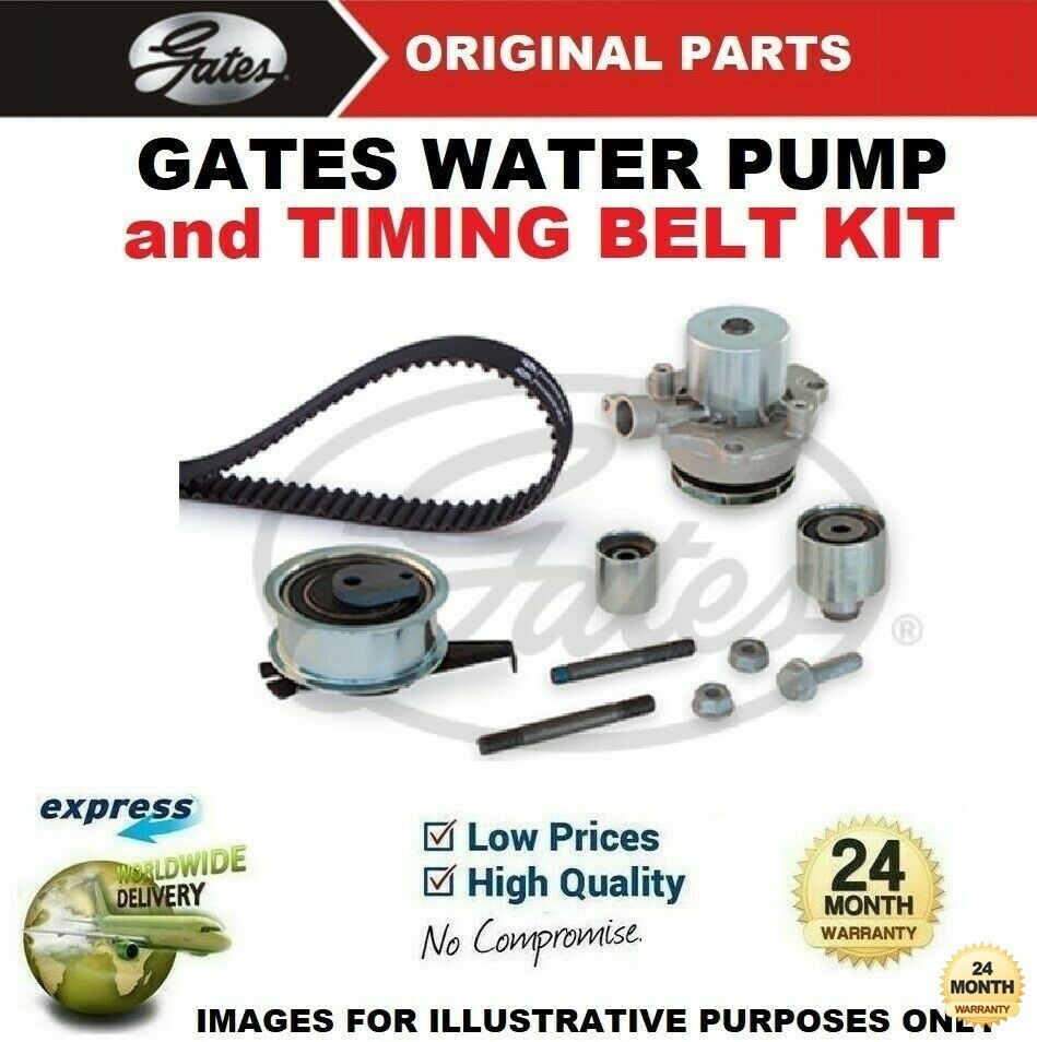 GATES WATER PUMP & TIMING BELT KIT for SEAT LEON 1.6TDi 2012->