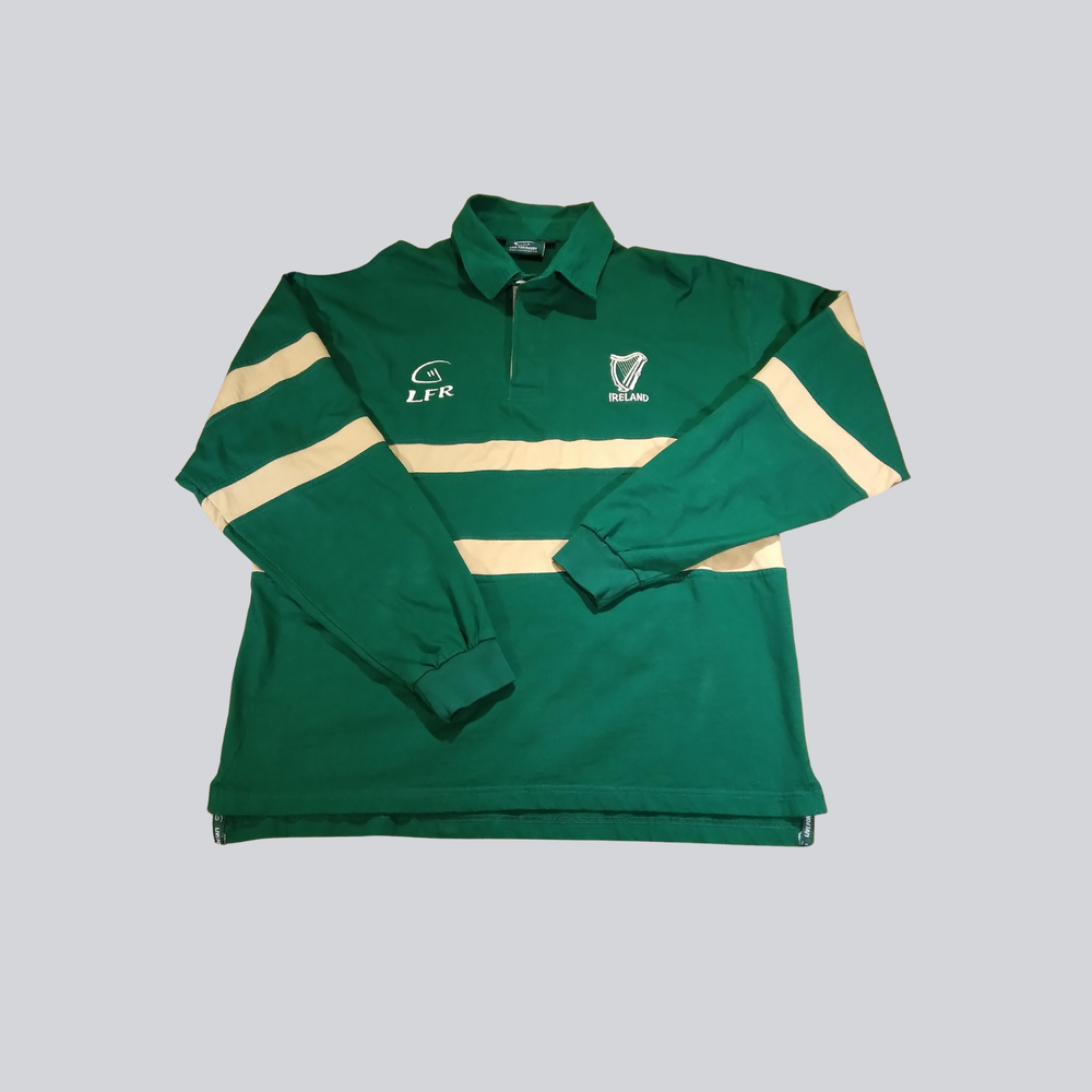 LFR Ireland Live For Rugby XXL Jersey Shamrock Green Irish Long sleeve