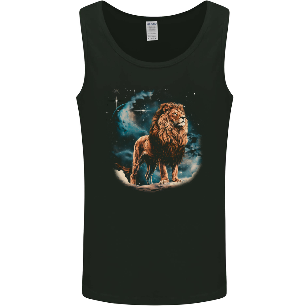 Majestic Fantasy Lion Mens Vest Tank Top