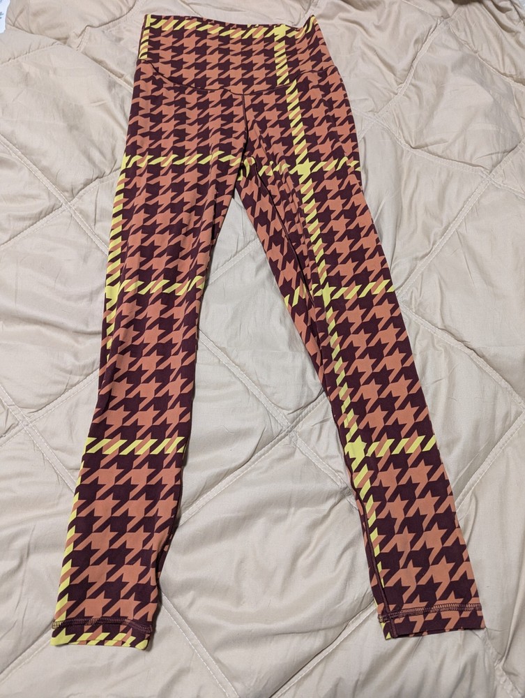 Aerie High Rise Patterned Leggings Medium Offline Collection  
