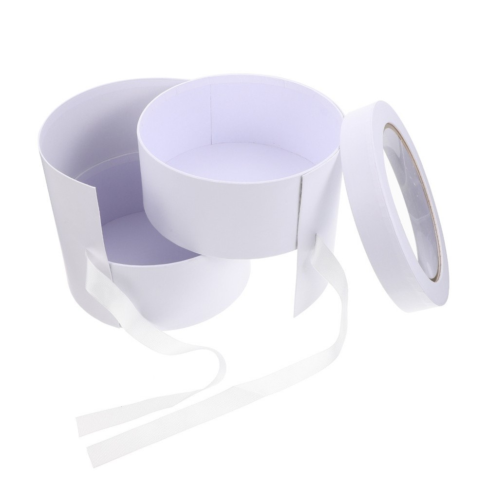 Round Flower Box Preserved Flower Box Valentine's Day Gift box for flowers