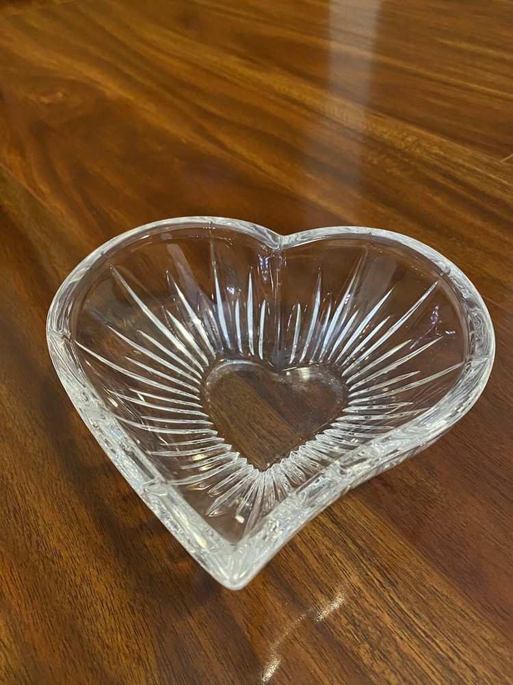 Mikasa Icicles Clear Crystal Heart Bowl/Dish