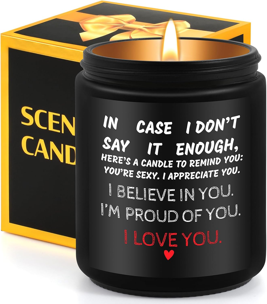 Valentines Day Gift Candles, Wife Romantic Valentine Present For Her I Love You-image