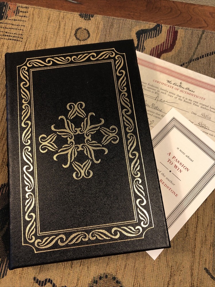 Sumner Redstone A Passion to Win Signed First Edition Easton Press Leatherbound