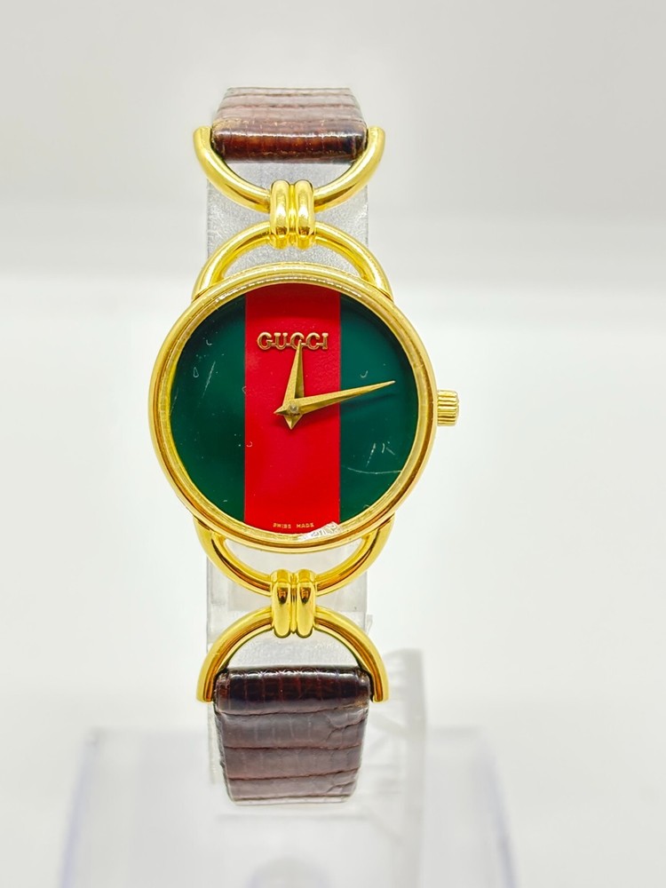 [Exc+5] Gucci 6000.2.L Vintage Watch Sherry Line Women's QZ Used Working Japan