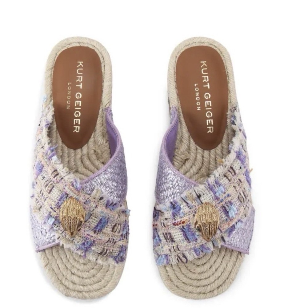 Kurt Geiger Slides Espadrille Sandals Size 40/9 BNWT