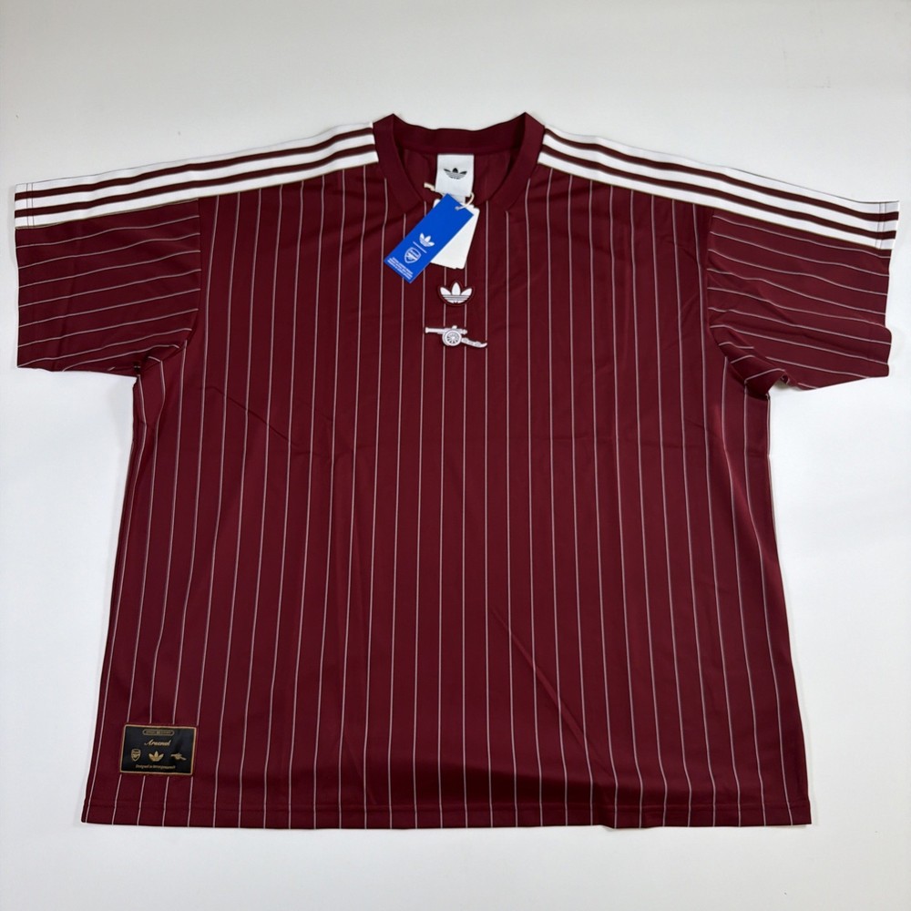 NWT Adidas Arsenal Terrace Icon Jersey Collegiate Burgundy KB6427 XL $90