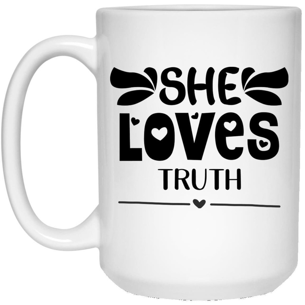 Truth Lover White Ceramic Funny Coffee Mug Novelty Gift