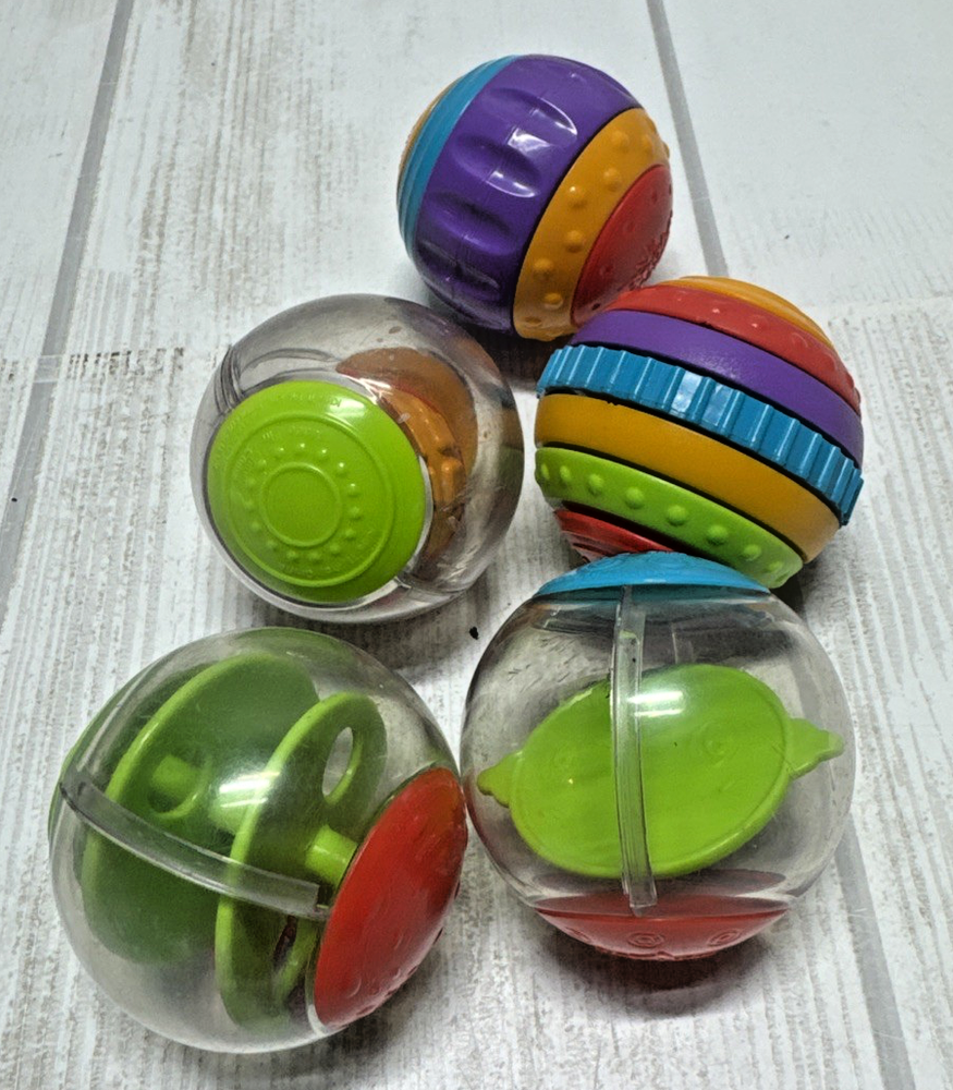 Bright Starts 5-Piece Colorful Sensory Balls Replacement Set