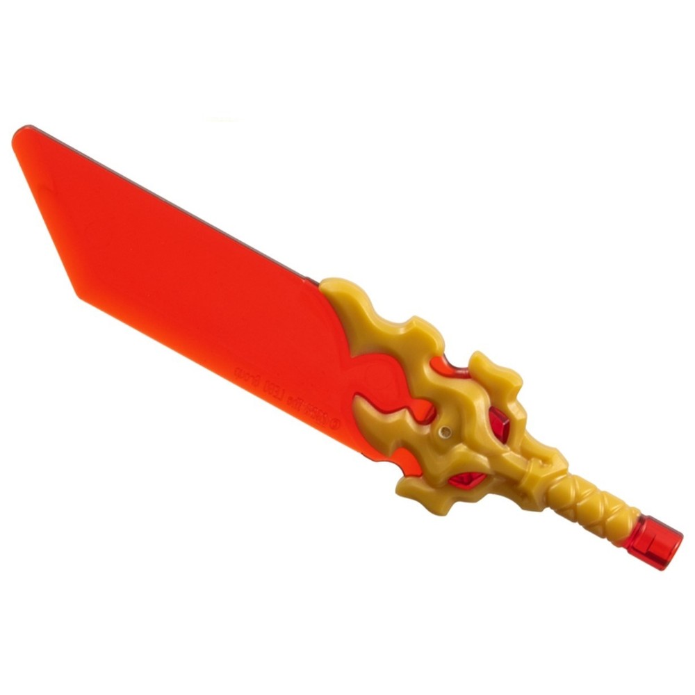new LEGO NINJAGO Reveal Blade Sword, trans-red and pearl-gold