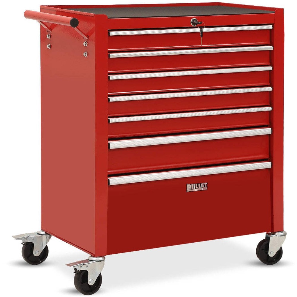 NNEMB 7-Drawer Mobile Tool Cabinet with Wheels for Garage Storage and Organization