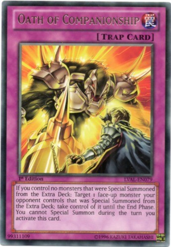 Oath of Companionship - LVAL-EN079 - Rare - 1st Edition - Lightly Played