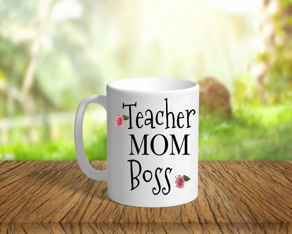 Mothers Day Mug Gift Teacher Mom Boss Coffee Mug Ceramic Mug Gift For Teacher