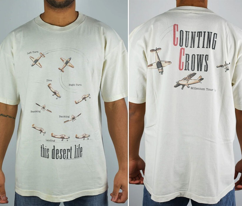 Remake Counting Crows This Desert Life Band T-Shirt 2 side classic NH14592