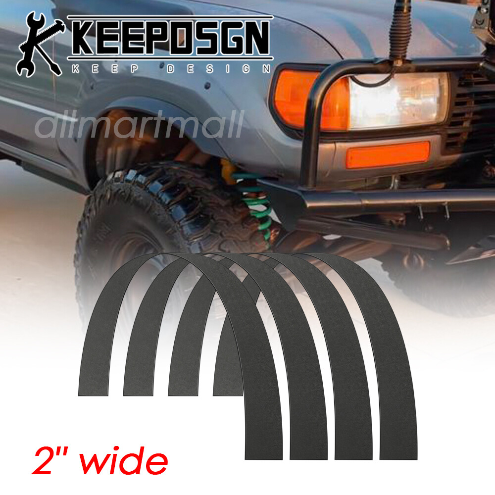 For Toyota Land Cruiser Car Flexible Wheel Extend Fender Flares Trims Mud Guard