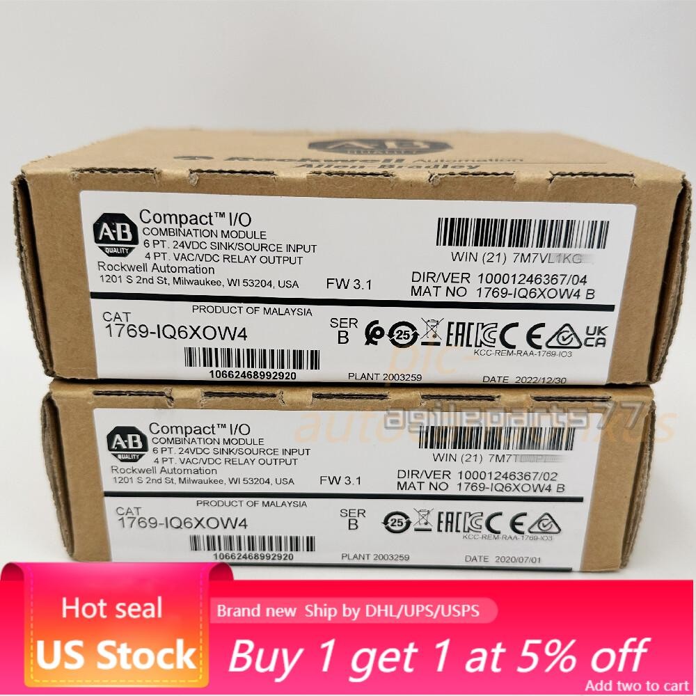 AB Allen Bradley 1769-IQ6XOW4 Compact I/O 24VDC Input Relay Output Module