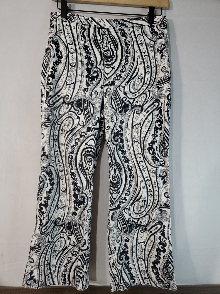 The limited Dress Pants Women's Size 6 Cropped stretch Paisley Nylon Blend