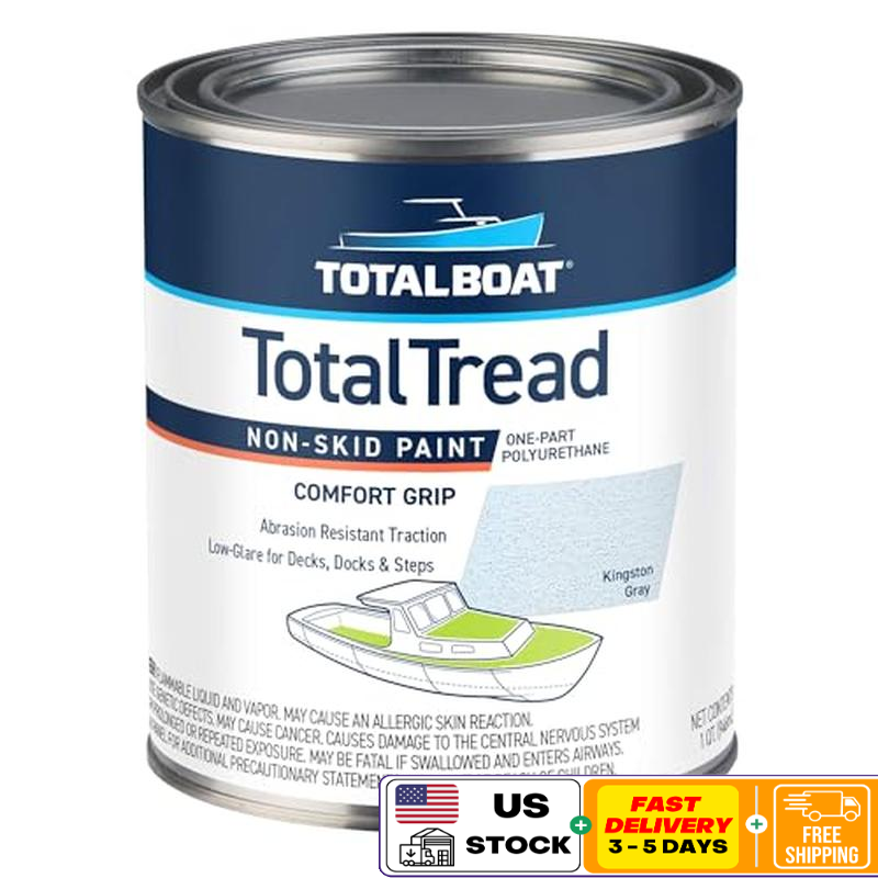 Non-Skid Deck Paint Marine Anti-Slip Traction Coating Boats Wood Metal New