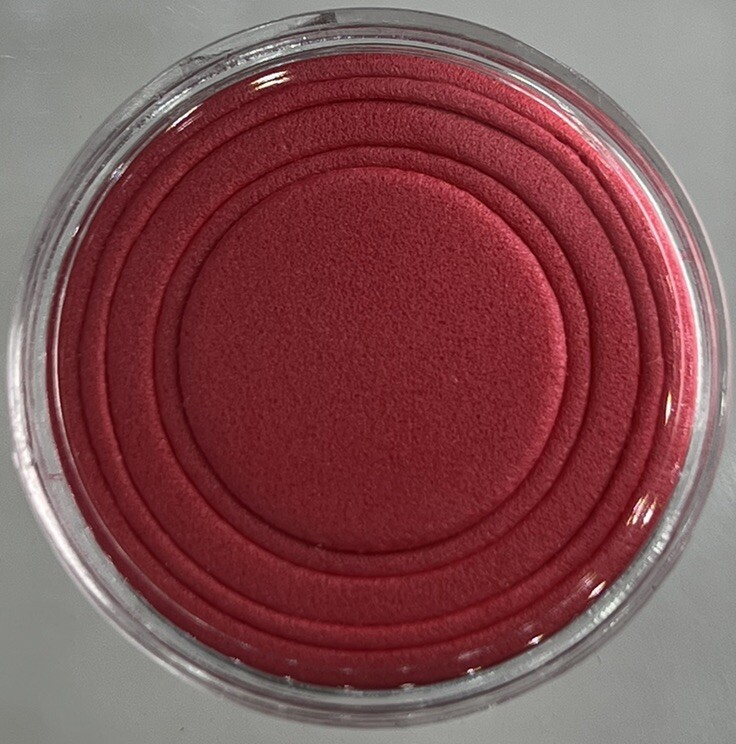 30mm Clear Coin Capsule with Red Adjustable Foam Insert