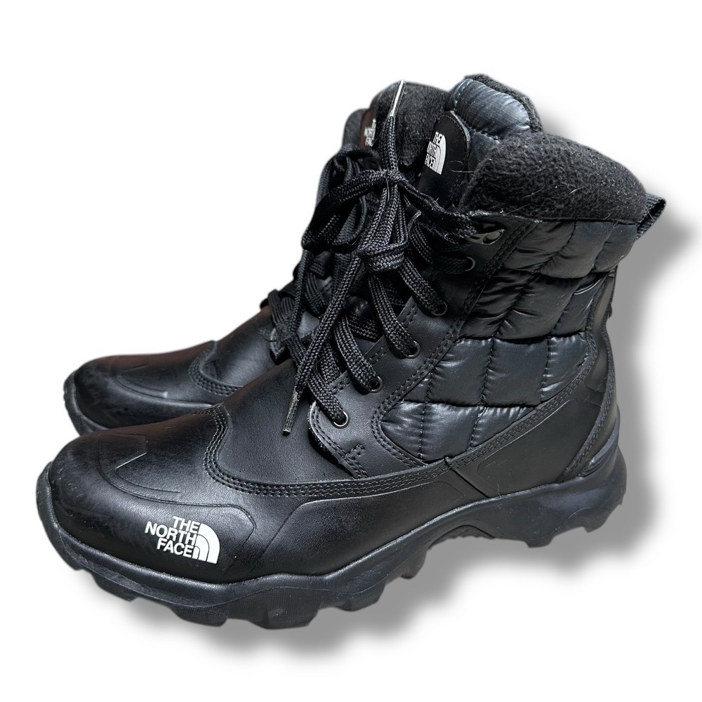 The North Face Thermoball Utility Winter Boots for Men Size 8 Black