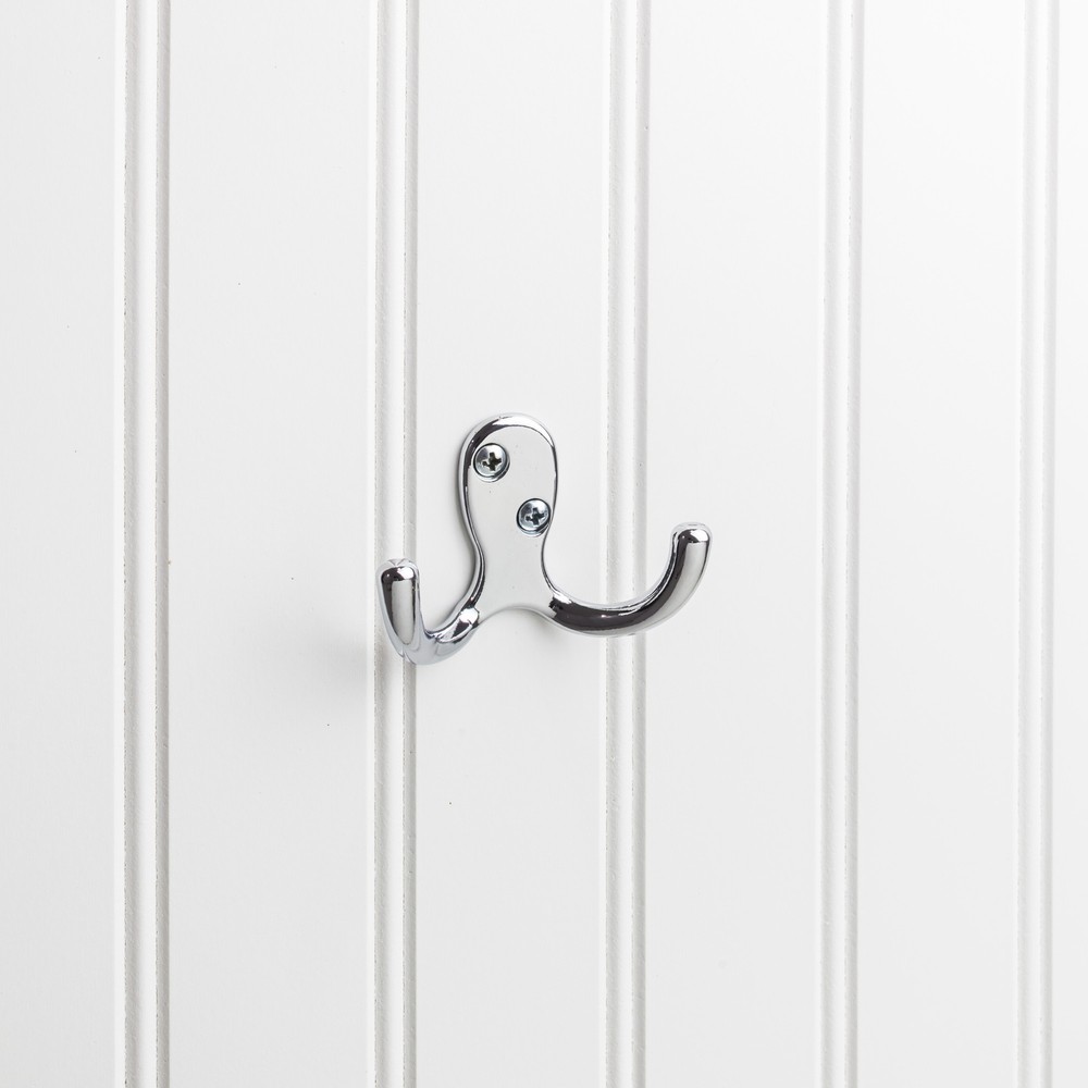 Elements Wall Double Hook, Polished Chrome-image