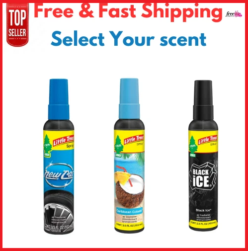 Little Trees Caribbean Colada Air Freshener Spray 3.5 oz – Choose Your Scent