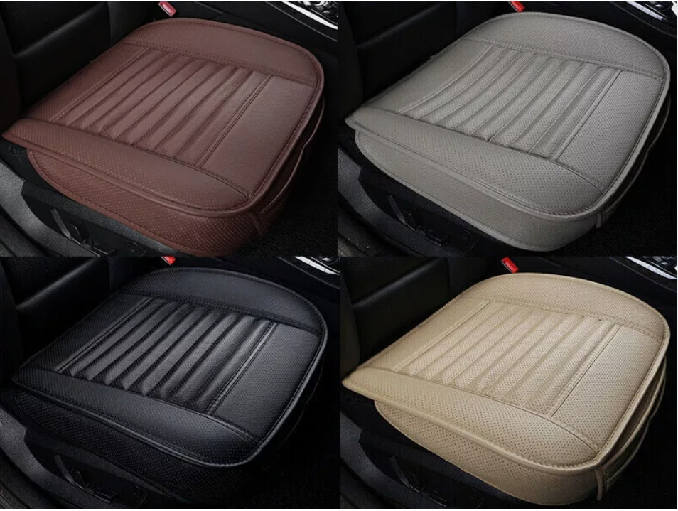 1*Car Front Full Surround Seat Cover PU Leather Breathable Pad Mat Chair Cushion