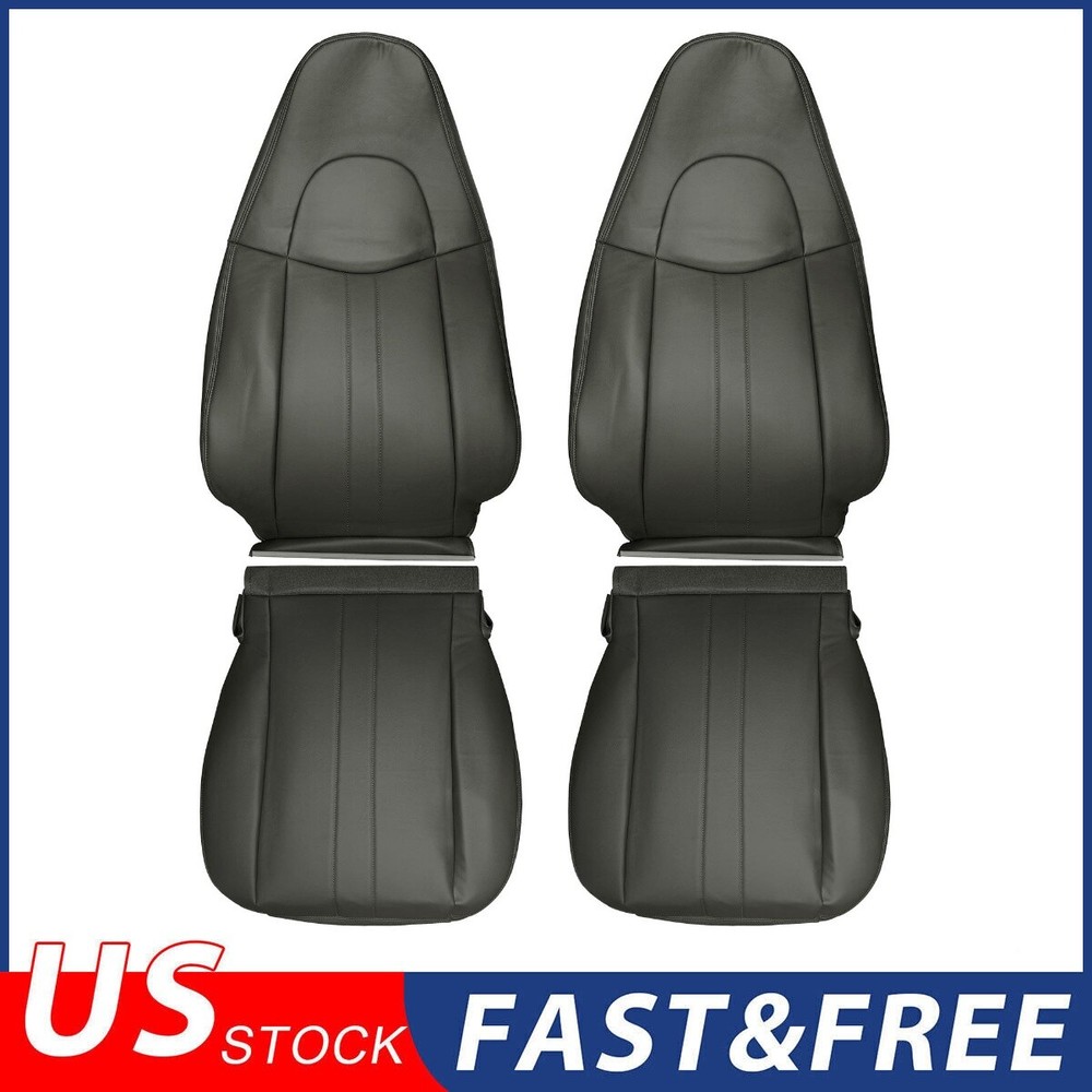 2003-2014 Chevy Express 1500 2500 Van Seat Cover Set Dark Gray