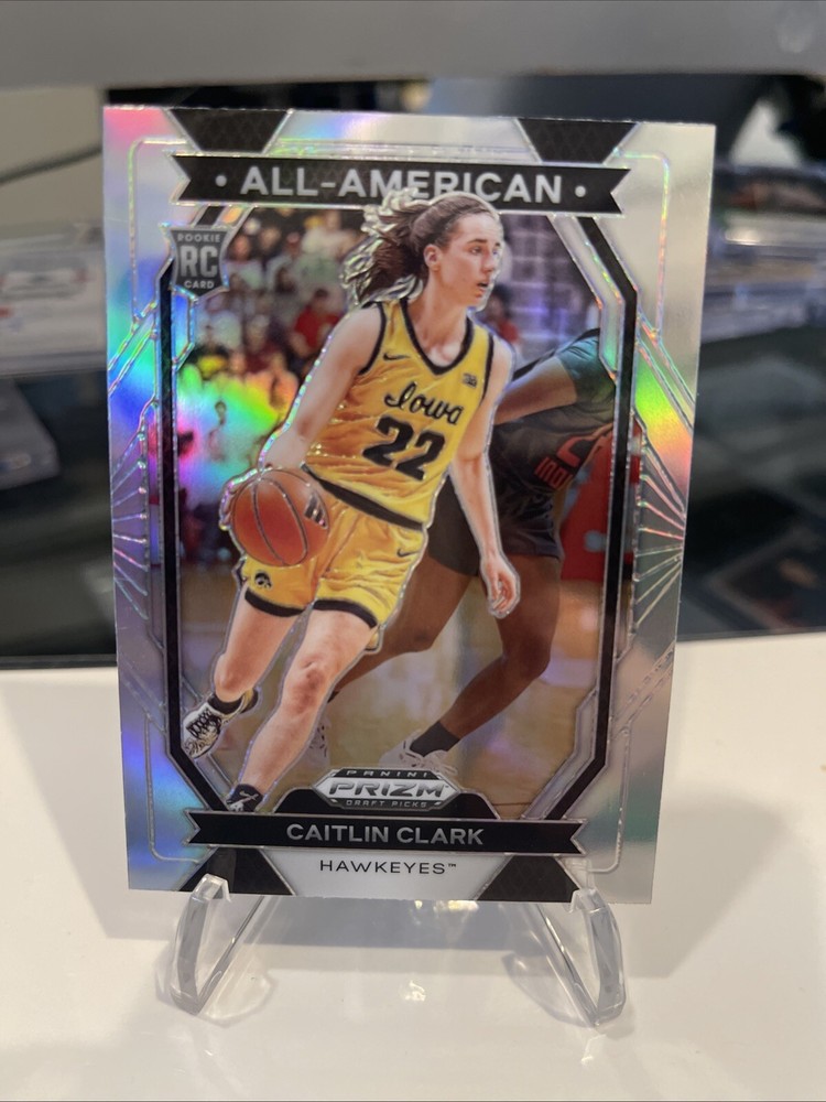 2024 Panini Prizm Draft Caitlin Clark All-American Silver Rookie Card Iowa RC