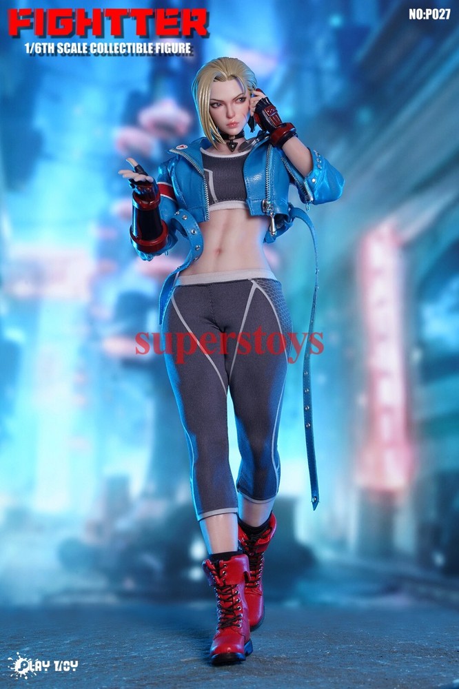 Presale PLAY TOY P027 1/6 The Fighter 6 Girl Cammy Female Action Figure Model-image