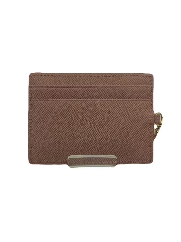 Prada Pink Leather Card Wallet Case E0328-89 Preowned
