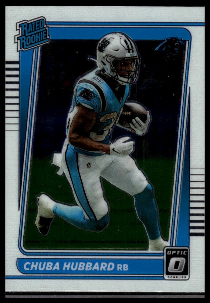 2021 Donruss Optic #225 Chuba Hubbard Rated Rookie