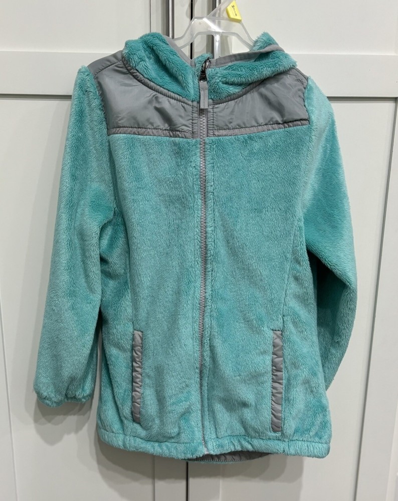 Members Mark Girls Size 8 Fleece Hooded Zip Jacket with Pockets C23-image